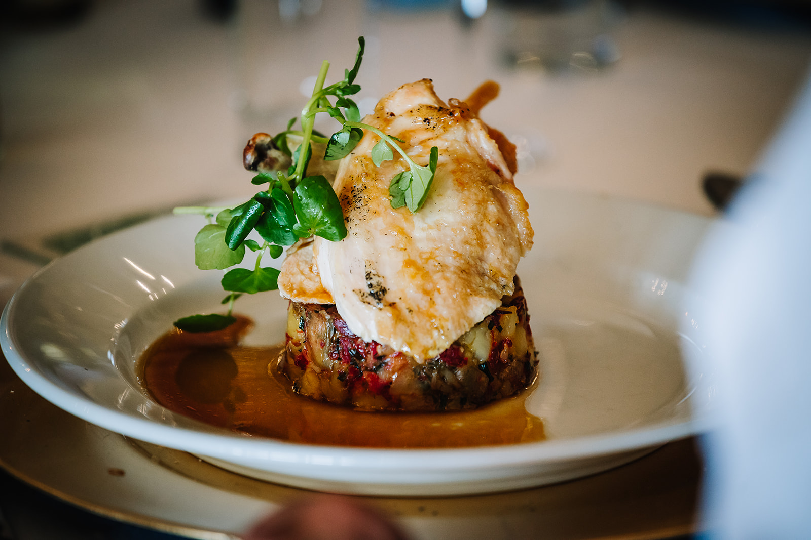 Serving food to our guest